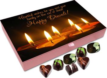 Chocholik Diwali Gift Box Heartfull Diwali Wishes To All My Friends Chocolate Box 12pc Truffles Price In India Buy Chocholik Diwali Gift Box Heartfull Diwali Wishes To All