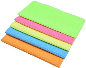 Sukot 5 Pcs Microfiber Cloth Cleaning Cloths Car Bike Wash