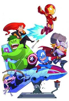 Black Widow Captain America Cartoons Hawkeye Hulk Comic On Fine