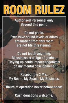 Room Rules On Good Quality Hd Quality Wallpaper Poster Fine Art