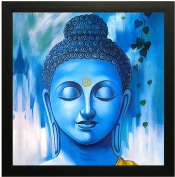 Changers Buddha Wall Painting With Glass Frame Digital Reprint 12 Inch X 12 Inch Painting Price In India Buy Changers Buddha Wall Painting With Glass Frame Digital Reprint 12 Inch X