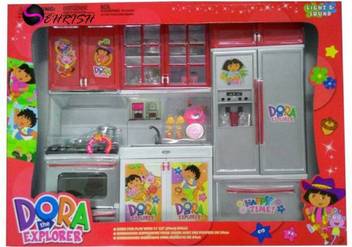 Kidsbazaar Dora Kitchen Set 3 Self Dora Kitchen Set 3 Self Buy Dora Boots Toys In India Shop For Kidsbazaar Products In India Flipkart Com