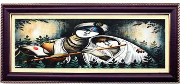 Shree Sai Radha Krishna Online Wall Painting with Frame Handicraft Gift  Item Canvas 8.0708661417 inch x 17.716535432999997 inch Painting Price in  India - Buy Shree Sai Radha Krishna Online Wall Painting with