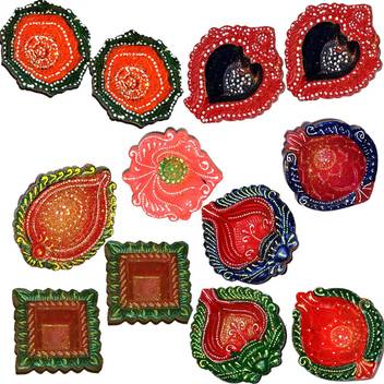 Dakshcraft Diwali Diyas For Sale Online Terracotta Pack Of 12 Table Diya Set Price In India Buy Dakshcraft Diwali Diyas For Sale Online Terracotta Pack Of 12 Table Diya Set Online
