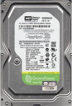 Wd Green 500 Gb Desktop Internal Hard Disk Drive Wd5000avds Wd5000audx Wd Flipkart Com