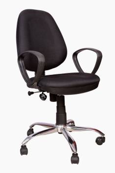 Rajpura 802 Cushioned Medium Back Revolving Chair With Push Back Mechanism In Black Fabric Office Executive Chair Price In India Buy Rajpura 802 Cushioned Medium Back Revolving Chair With Push Back
