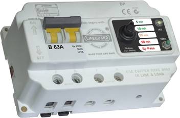 Lifeguard Rccb Mcb Elcb Rcbo Sensitivity Multiple 5ma