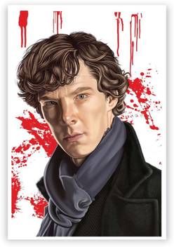 Aabhaas Wall Poster Sherlock Holmes Benedict Cumberbatch Fan Art