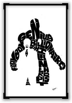 Aabhaas Wall Poster Tony Stark Robert Downey Jr Iron Man Paper Print Typography Posters In India Buy Art Film Design Movie Music Nature And Educational Paintings Wallpapers At Flipkart Com