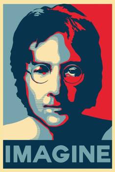 Aabhaas Wall Poster John Lennon Imagine Paper Print Personalities Posters In India Buy Art Film Design Movie Music Nature And Educational Paintings Wallpapers At Flipkart Com