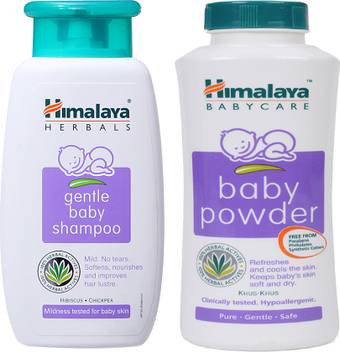 Himalaya Herbals Gentle Baby Shampoo 400ml Himalaya Herbals Baby Powder 400g Buy Baby Care Combo In India Flipkart Com