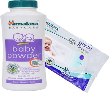 Himalaya Herbals Baby Powder 200g Himalaya Herbals Gentle Baby Wipes 72 Sheets Buy Baby Care Combo In India Flipkart Com