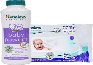 Himalaya Herbals Baby Powder 100g Himalaya Herbals Gentle Baby Wipes 72 Sheets Buy Baby Care Combo In India Flipkart Com