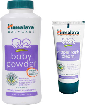 diaper rash cream and baby powder together