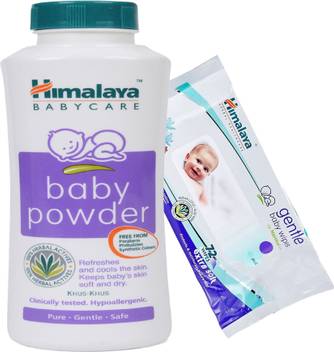 Himalaya Herbals Baby Powder 400g Himalaya Herbals Gentle Baby Wipes 72 Sheets Buy Baby Care Combo In India Flipkart Com