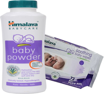 baby powder on sheets