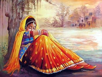 alone shy girl for his hubby HD Wallpaper on Art Paper Fine Art Print - Art  & Paintings posters in India - Buy art, film, design, movie, music, nature  and educational paintings/wallpapers