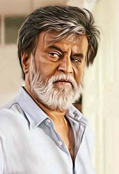 Rajinikanth A Digital Painting 10 Poster On Fine Art Paper 13x19