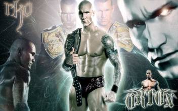 Randy Orton With Wwe Championship Belt Poster On Fine Art Paper