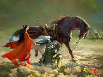 Lovers Secret Meet Paintings Pictures Hd Wallpaper On Art Paper