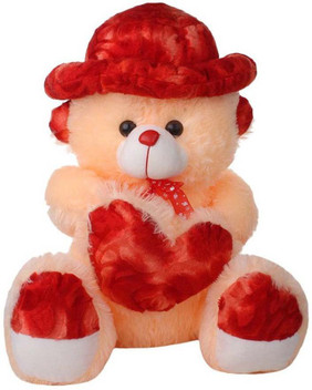 big teddy bear with cap