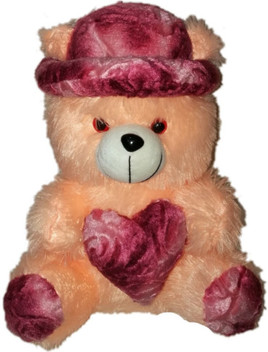 peach color teddy bear
