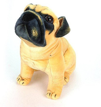 lifelike pug plush toy
