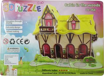Akshat 3d Puzzle Of Cabin In The Woods Price In India Buy Akshat