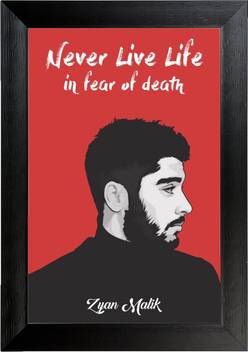 Ananya Never Live Life In The Fear Of Death By Zyan Wall Poster