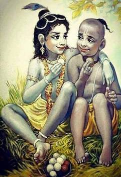 Krishna SUDAMA beautiful picture Wallpaper Poster Print Poster on 13x19  Inches Paper Print - Religious posters in India - Buy art, film, design,  movie, music, nature and educational paintings/wallpapers at Flipkart.com