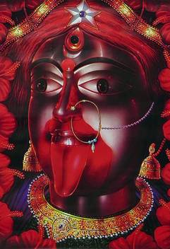 Painting Of Tarapith Tara Maa Maa Kali Ji Print Poster On Large
