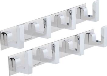 Docoss Pack Of 2 Glossy Classic 4 Pin Cloth Hanger Bathroom Wall Door Hooks For Hanging Keys Clothes Holder Hook Rail Price In India Buy Docoss Pack Of 2 Glossy Classic 4 Pin Cloth