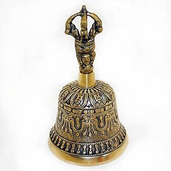 Skywalk Hand Made Metal Brass Bell For Self Healing Meditation Prayer And Yoga Nepali Bell Buddhist Decor Religious Gift Brass Pooja Bell Price In India Buy Skywalk Hand Made Metal Brass Bell