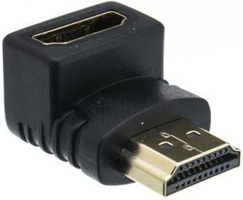 Lipiworld Tv Out Cable L Shape Gold Plated 90 Degree Right Angle Hdmi Male To Female Adapter Black Lipiworld Flipkart Com