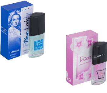 Buy Carrolite Set Of 2 Blue Lady Rose Perfume Eau De Parfum Ml Online In India Flipkart Com