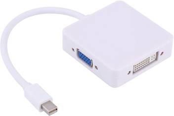 Lipiworld Tv Out Cable 3 In 1 Mini Display Port Dp To Hdmi Dvi Vga