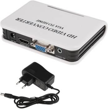 Technotech Vga To Hdmi Converter Adapter With Audio Full Hd Hdtv Video 1080p For Pc Laptop Media Streaming Device Technotech Flipkart Com