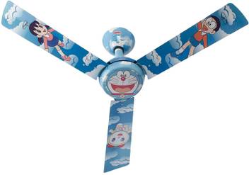 Usha Doraemon Copter 1200mm Kids Ceiling Fan Without Regulator Multi Color 1200 Mm 3 Blade Ceiling Fan