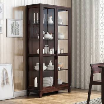 Urban Ladder Sheesham Wood Solid Wood Crockery Cabinet Price In India Buy Urban Ladder Sheesham Wood Solid Wood Crockery Cabinet Online At Flipkart Com
