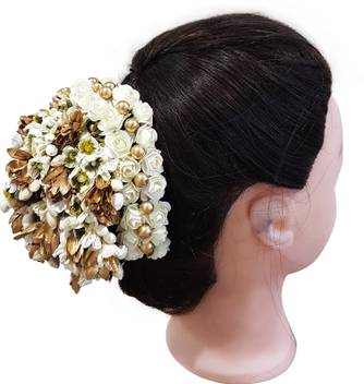 Majik South Indian Wedding Hair Accessories For Women Juda Hair Gajra For Girls Bun Clip Price In India Buy Majik South Indian Wedding Hair Accessories For Women Juda Hair