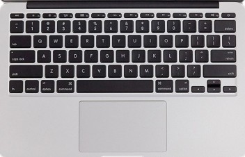 Black//Clear Saco Chiclet Keyboard Skin for Mac Book Air 13