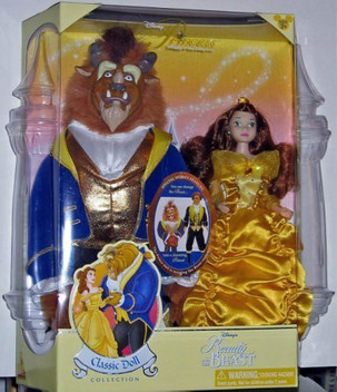 belle and beast doll set