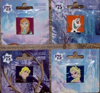 Disney New Limited Release Frozen Gift Card Pin Set Olaf Elsa Anna Kristoff New Limited Release Frozen Gift Card Pin Set Olaf Elsa Anna Kristoff Buy Disney Toys