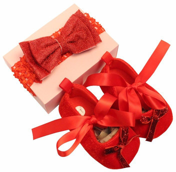 infant girl red shoes