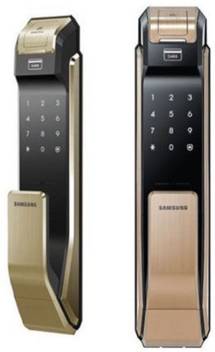 Samsung Digital Door Lock Shs P718 Gold Fingerprint Push Pull Two Way Latch Mortise Door Locks Price In India Buy Samsung Digital Door Lock Shs P718 Gold Fingerprint Push Pull Two