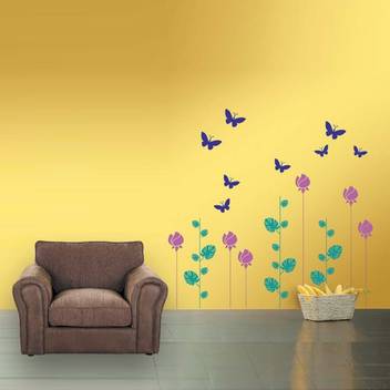 Kayra Decor Kd04 Butterfly Reusable Wall Stencil Stencil Price In