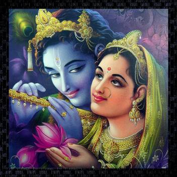 Janki Radha Krishan Ji Taxture Fiber Glass Wall Painting Canvas 14