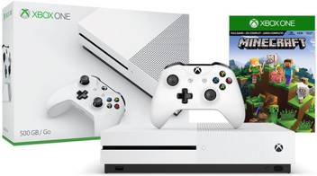 Microsoft Xbox One S Console 500gb Gb With Minecraft Price In India Buy Microsoft Xbox One S Console 500gb Gb With Minecraft White Online Microsoft Flipkart Com