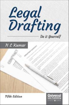 Universal S Legal Drafting Do It Yourself By H L Kumar Buy