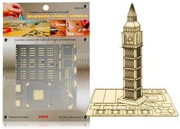 Makibes Diy 3d Big Ben Cut Models Metal Puzzles Diy 3d Big Ben
